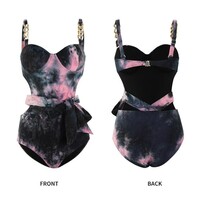 Big Chain Sling Te-dye Swimsuit - Thumbnail 7