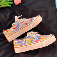 *Free Shipping*RAINBOW PAINTING SNEAKERS - Thumbnail 2