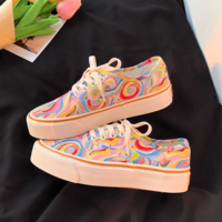 *Free Shipping*RAINBOW PAINTING SNEAKERS - Thumbnail 5