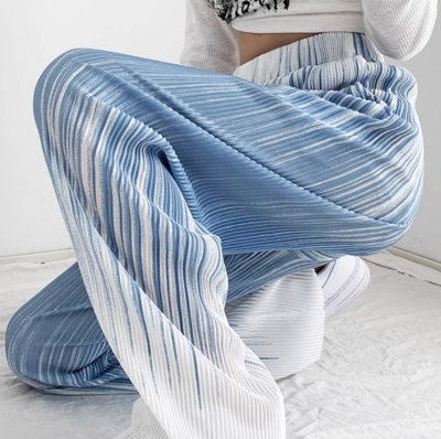 *Free Shipping*LOOSE TIE DYE PLEATED PANTS