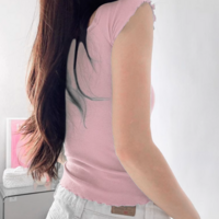 Y2K COQUETTE ROSE BOW SLEEVLESS TOP - Thumbnail 2