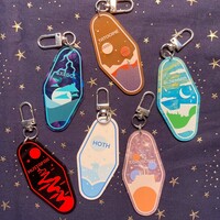 Space Travel Hotel Keychains - Thumbnail 1