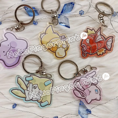 Pokemon - pressed against glass acrylic keychain vol 2