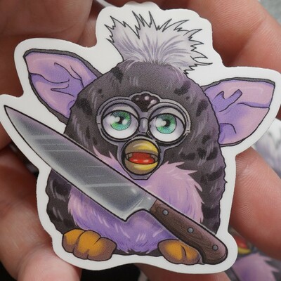 Danger furby sticker