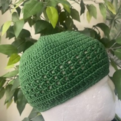 Hunter green keepah (handmade) 