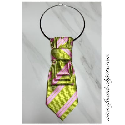 Matsu cravate - pink & green