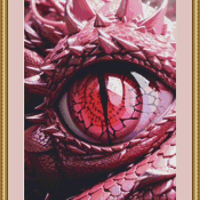 Eye of a dragon cross stitch pattern - Thumbnail 3
