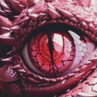 Eye Of A Dragon Cross Stitch Pattern - Thumbnail 1
