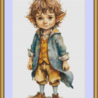Elf boy 4 cross stitch pattern - Thumbnail 4