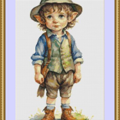 Elf boy 3 cross stitch pattern - Thumbnail 3