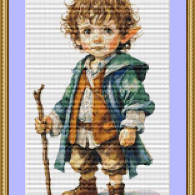Elf boy 2 cross stitch pattern - Thumbnail 3