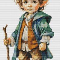 Elf Boy 2 Cross Stitch Pattern - Thumbnail 1