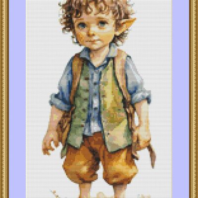 Elf boy 1 cross stitch pattern - Thumbnail 5