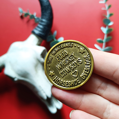 Cowboy token [enamel pin]