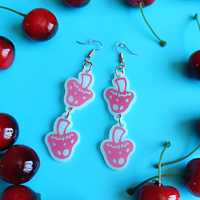 Mushroom Earrings - GLOW IN THE DARK - Thumbnail 1