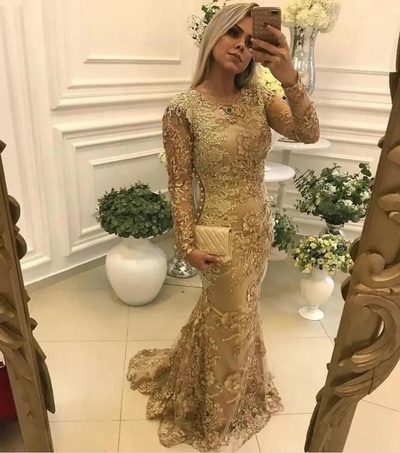 Vintage Mermaid Mother of the Bride/ Groom Dresses Formal Groom Godmother Evening Wedding Party Guests Gowns