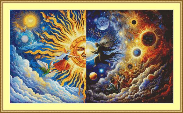 Day And Night Cross Stitch Pattern