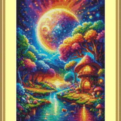 Colourful world cross stitch pattern - Thumbnail 4