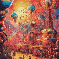 Carnival Cross Stitch Pattern - Thumbnail 1