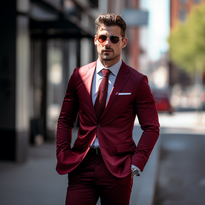  men's suit 2 piece set blazers pants classic business gentleman formal groom wedding party  high quality  