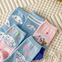 5pairs Blue Cinnamoroll Cartoon Socks - Thumbnail 2