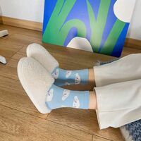 5pairs Blue Cinnamoroll Cartoon Socks - Thumbnail 4