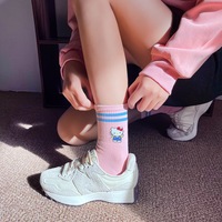 5pairs Kawaii Kitty Cat Cartoon Socks - Thumbnail 3