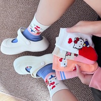 5pairs Kawaii Kitty Cat Cartoon Socks - Thumbnail 4