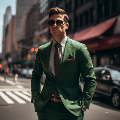  men's suit 2 piece set blazers pants classic business gentleman groom wedding formal occasion