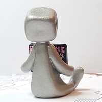 Have The Day You Deserve Robot Figurine Resin Art Toy Mental Health Kawaii Desk Buddy - Thumbnail 2