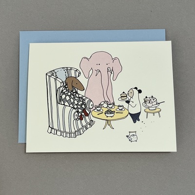 BB&PPINC Greeting Card "Tea Time" (Set of 5)