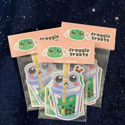 Froggie treats sticker pack 