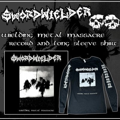 Swordwielder - wielding metal massacre lp + long sleeve shirt 