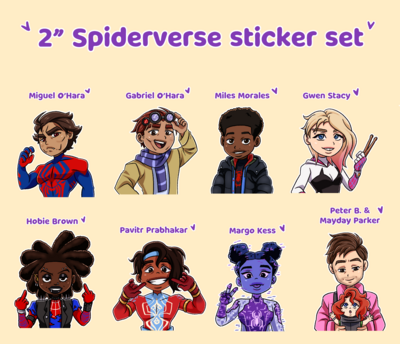 Spiderverse Stickers