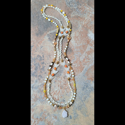 Queen nandi 👑🍯✨️ ready-made glow in the dark crystal waist bead set by nubian collection artwear🎨 