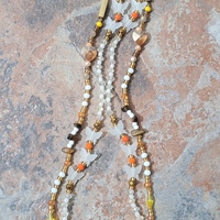 QUEEN NANDI 👑🍯✨️ READY-MADE GLOW IN THE DARK CRYSTAL WAIST BEAD SET BY Nubian Collection Artwear🎨  - Thumbnail 1