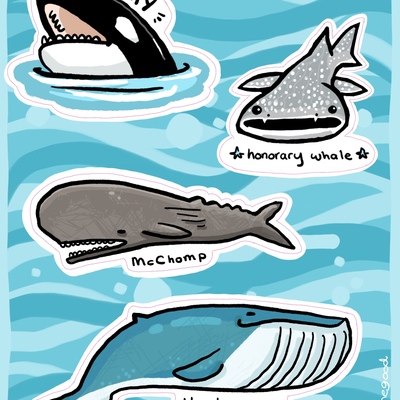 Whales sticker sheet - Thumbnail 4