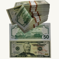  Prop Money 400 Pieces Special Mixed (100 $+ 50 $) Assorted Replica Copy bills for Movie set,video,games,fun,double sided.Full print - Thumbnail 2