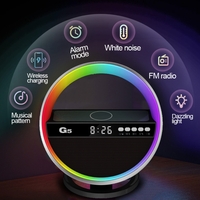 Wireless Charger Bluetooth Speaker Large G Ambience Light - Thumbnail 1