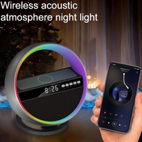 Wireless Charger Bluetooth Speaker Large G Ambience Light - Thumbnail 2