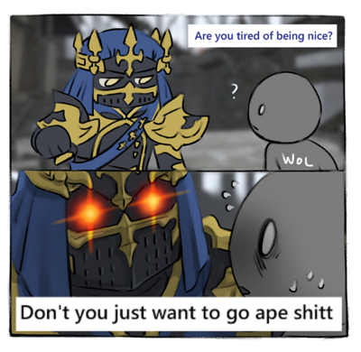 [IN STOCK] FFXIV Fray 4"x4" Vinyl Mirror Effect Sticker