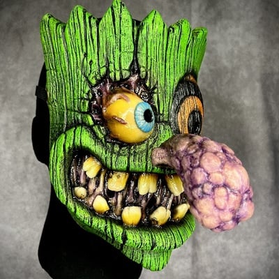 Ooga booga latex half mask