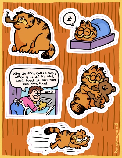 Garf Sticker Sheet