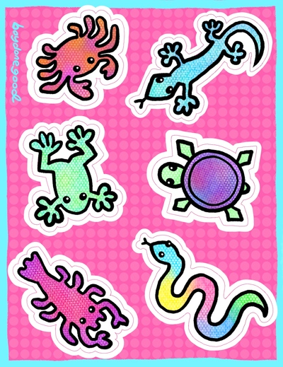 Sand Animals Sticker Sheet