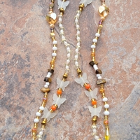 QUEEN NANDI 👑🍯✨️ READY-MADE GLOW IN THE DARK CRYSTAL WAIST BEAD SET BY Nubian Collection Artwear🎨  - Thumbnail 2