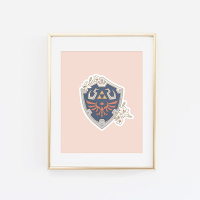 Zelda shield print