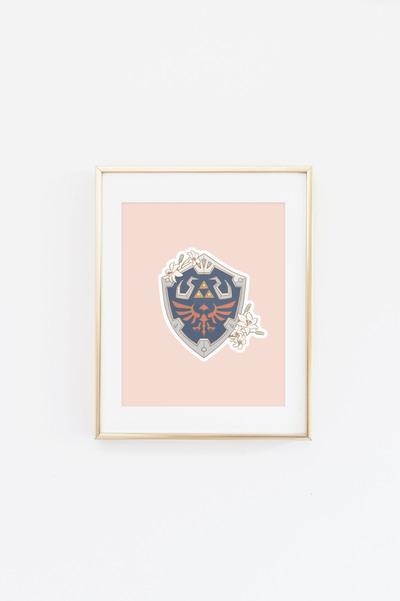 Zelda Shield Print