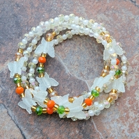 RATTLERETTE🐍🐍 GLOW IN THE DARK CRYSTAL HANDMADE WAIST BEADS BY Nubian Collection Artwear 🎨  - Thumbnail 2