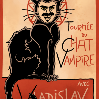 Chat vampire a4 poster