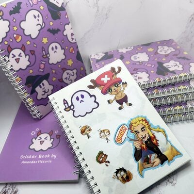 Ghosty reusable sticker book